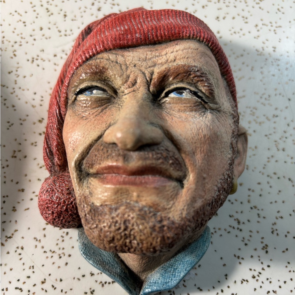 Vintage Bossons Chalkware head 1960s